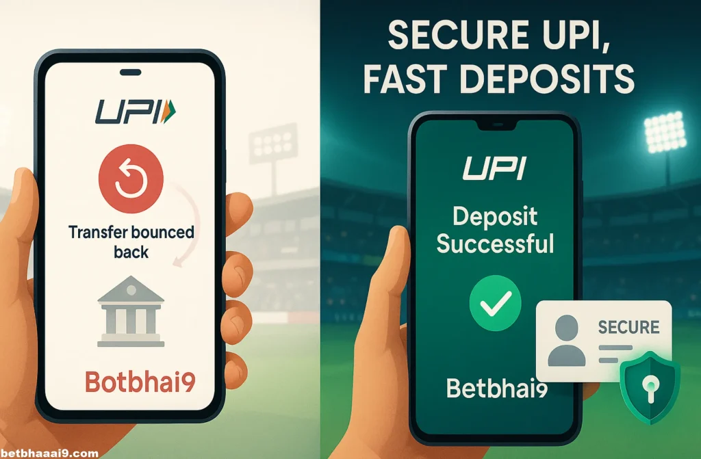 Safe UPI Deposits on Betbhai9